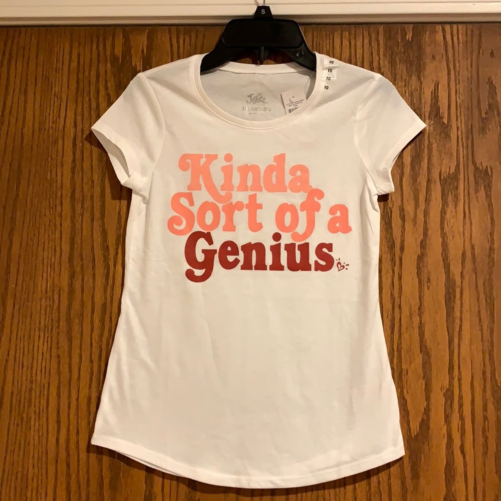 NWT Justice Girls graphic t shirt short sleeve 10